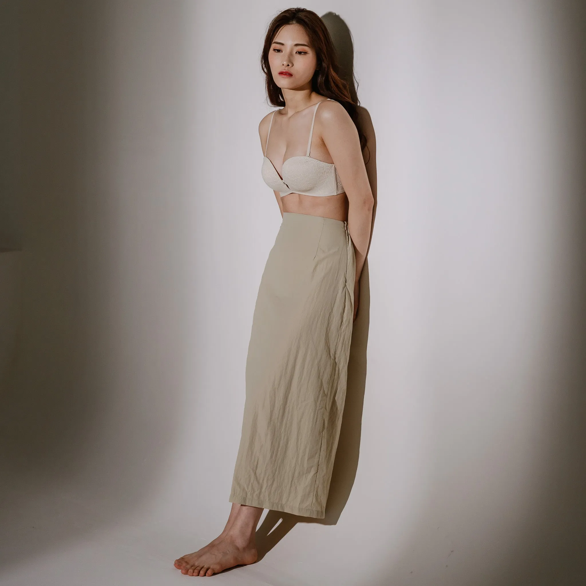 Lift It Up! V2.0 Lace 100% Non-Slip Super Push Up Strapless Wireless Bra in Soft Ivory