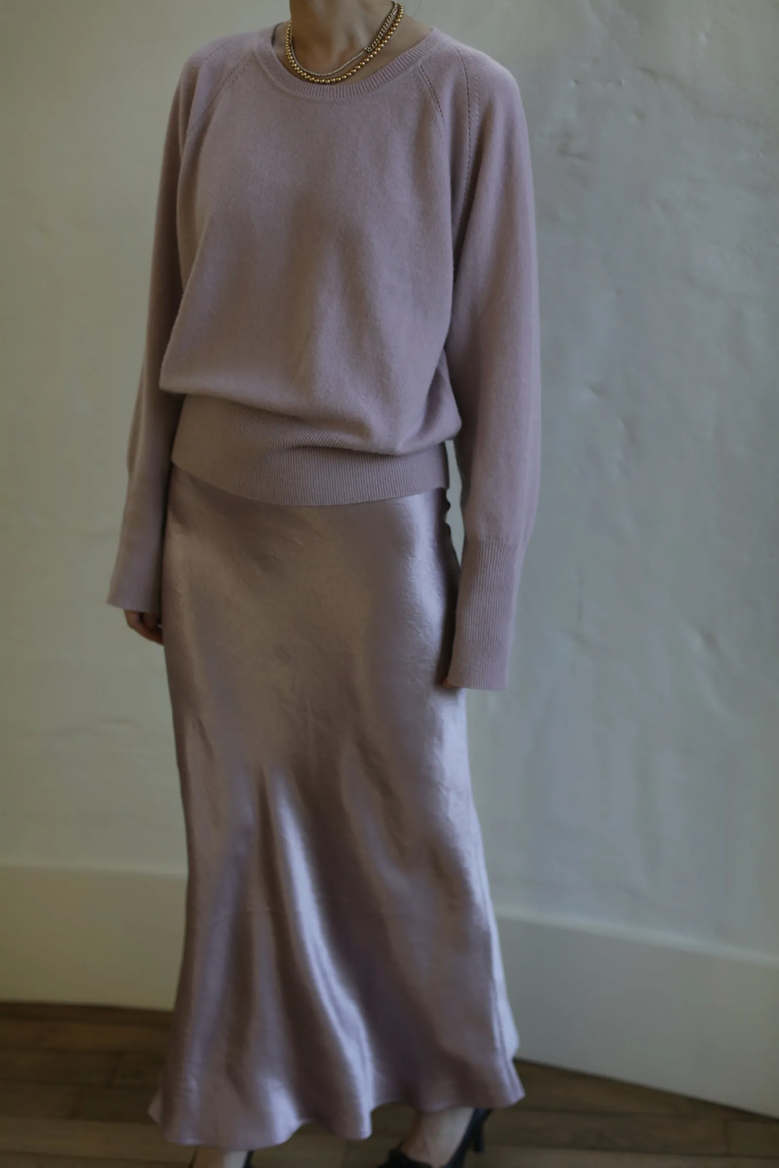 Liquid Slip Dress Long | Peony