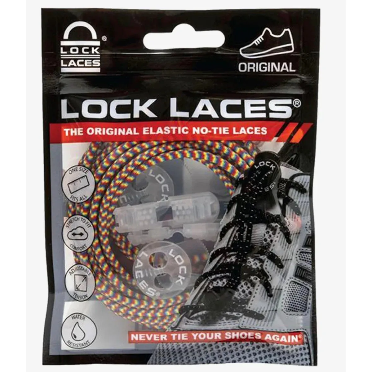 Lock Laces Original Elastic No-Tie Shoelaces