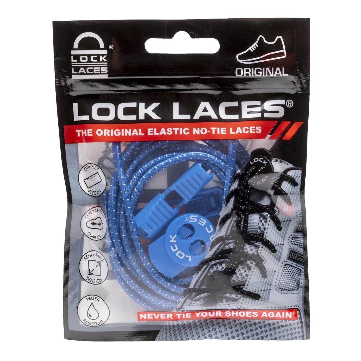 Lock Laces Original Elastic No-Tie Shoelaces