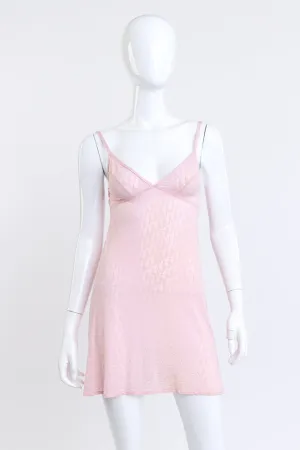 Logo Jacquard Mini Slip Dress