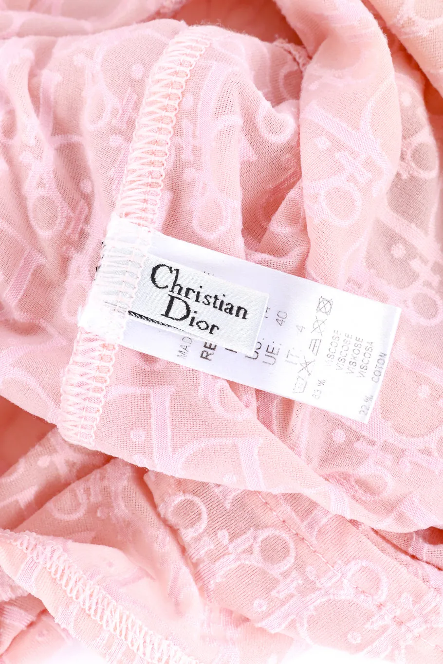Logo Jacquard Mini Slip Dress