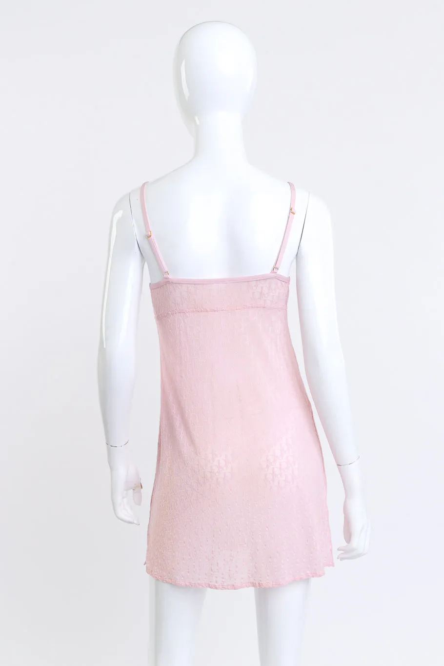 Logo Jacquard Mini Slip Dress
