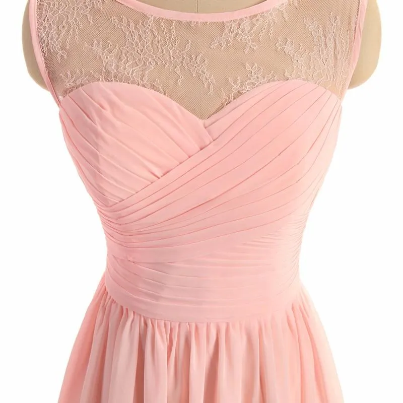 Long Bridesmaid Dress, Sleeveless Bridesmaid Dress, A-Line Bridesmaid Dress, Chiffon Dress for Wedding, Tulle Bridesmaid Dress, Simple Design Bridesmaid Dress, LB0362