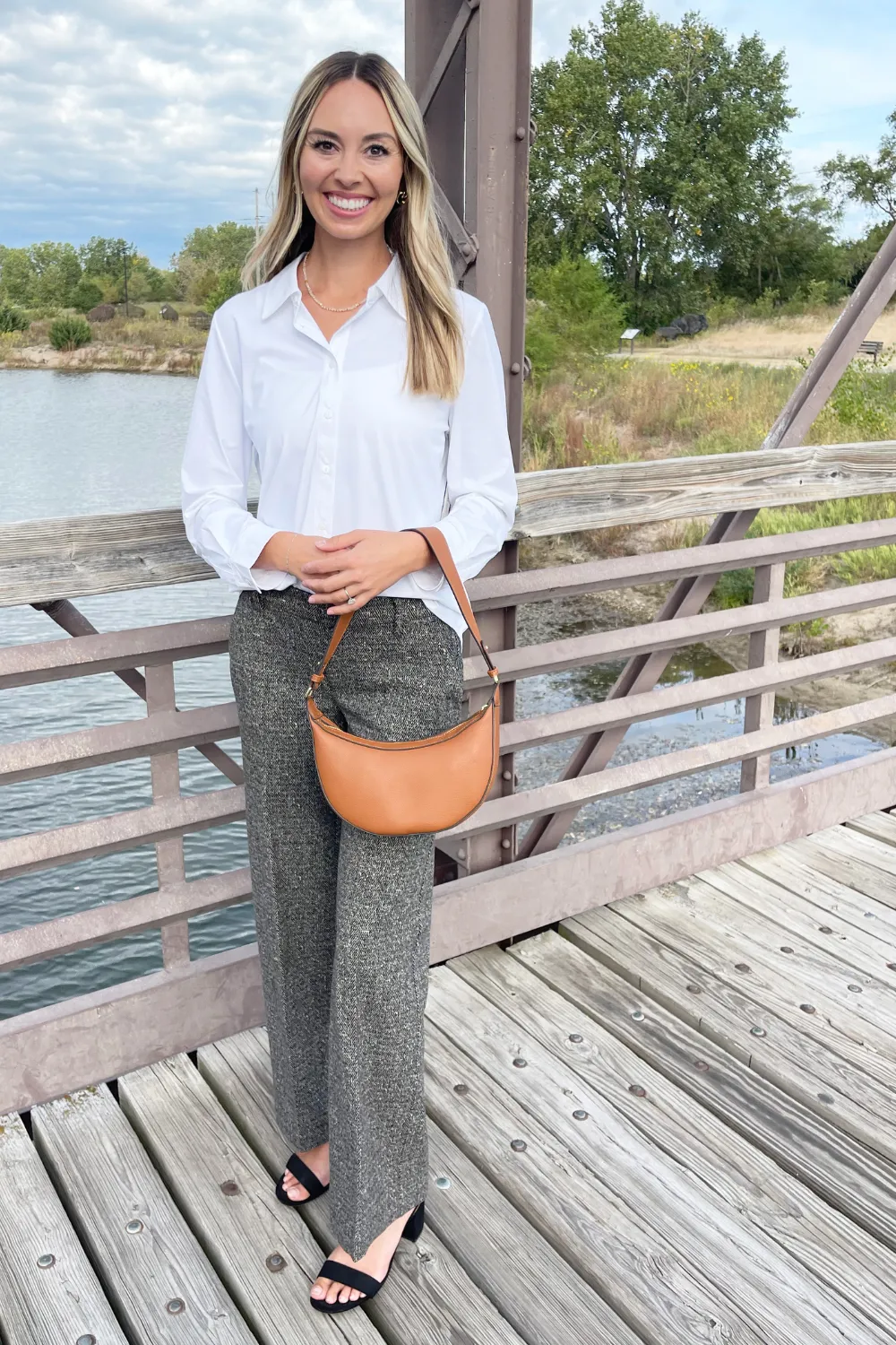Long Sleeve Button Down Front Knit Shirt
