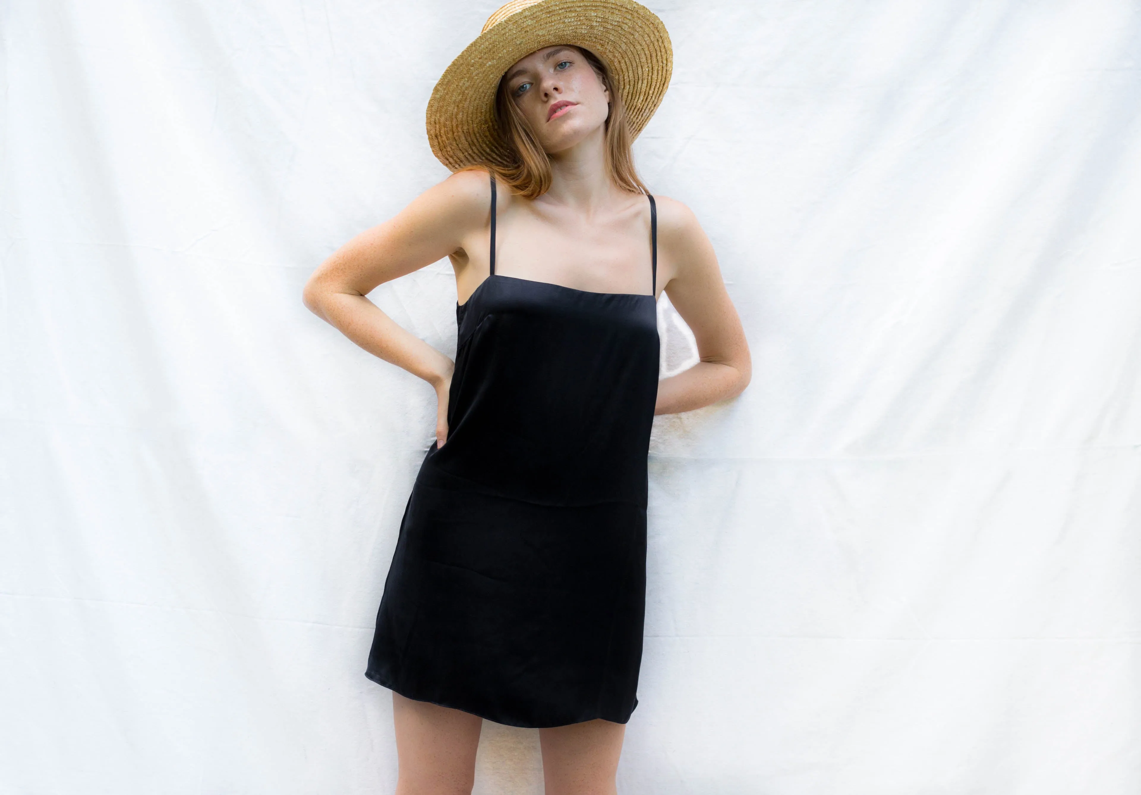 Long Tank Mini Dress in Walnut
