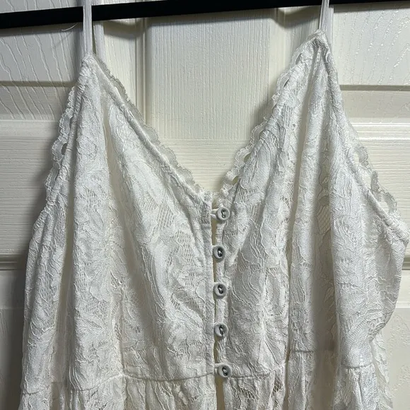 Long white slip dress Let it Be - Anthropologie