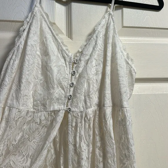 Long white slip dress Let it Be - Anthropologie
