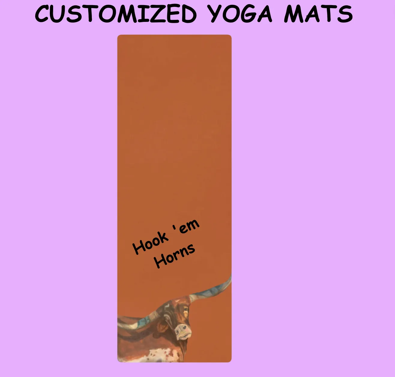 Longhornorn Yoga Mat