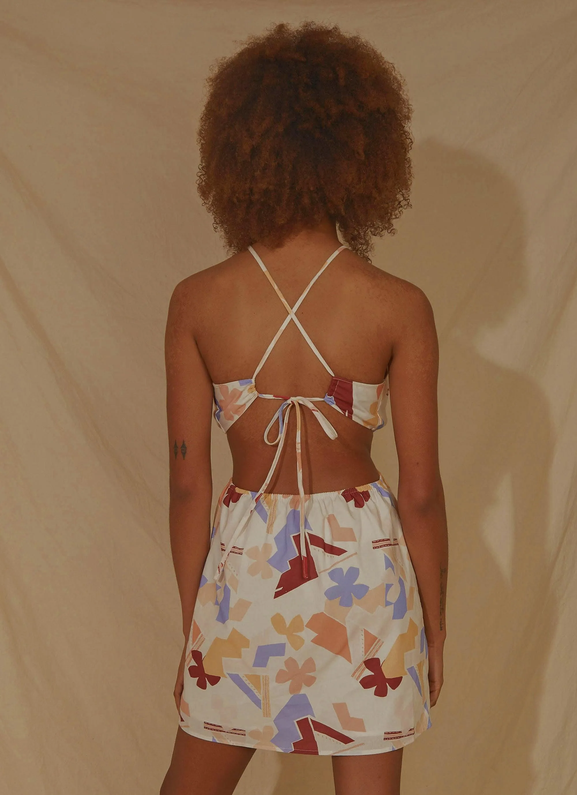 LouLou Mini Dress - Abstract Resort