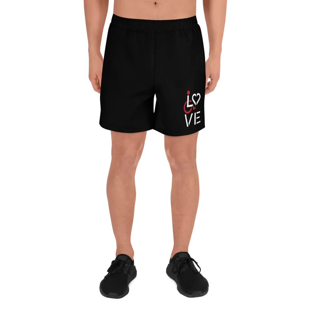 Love (for the Special Needs Community) Men's Athletic Long Shorts