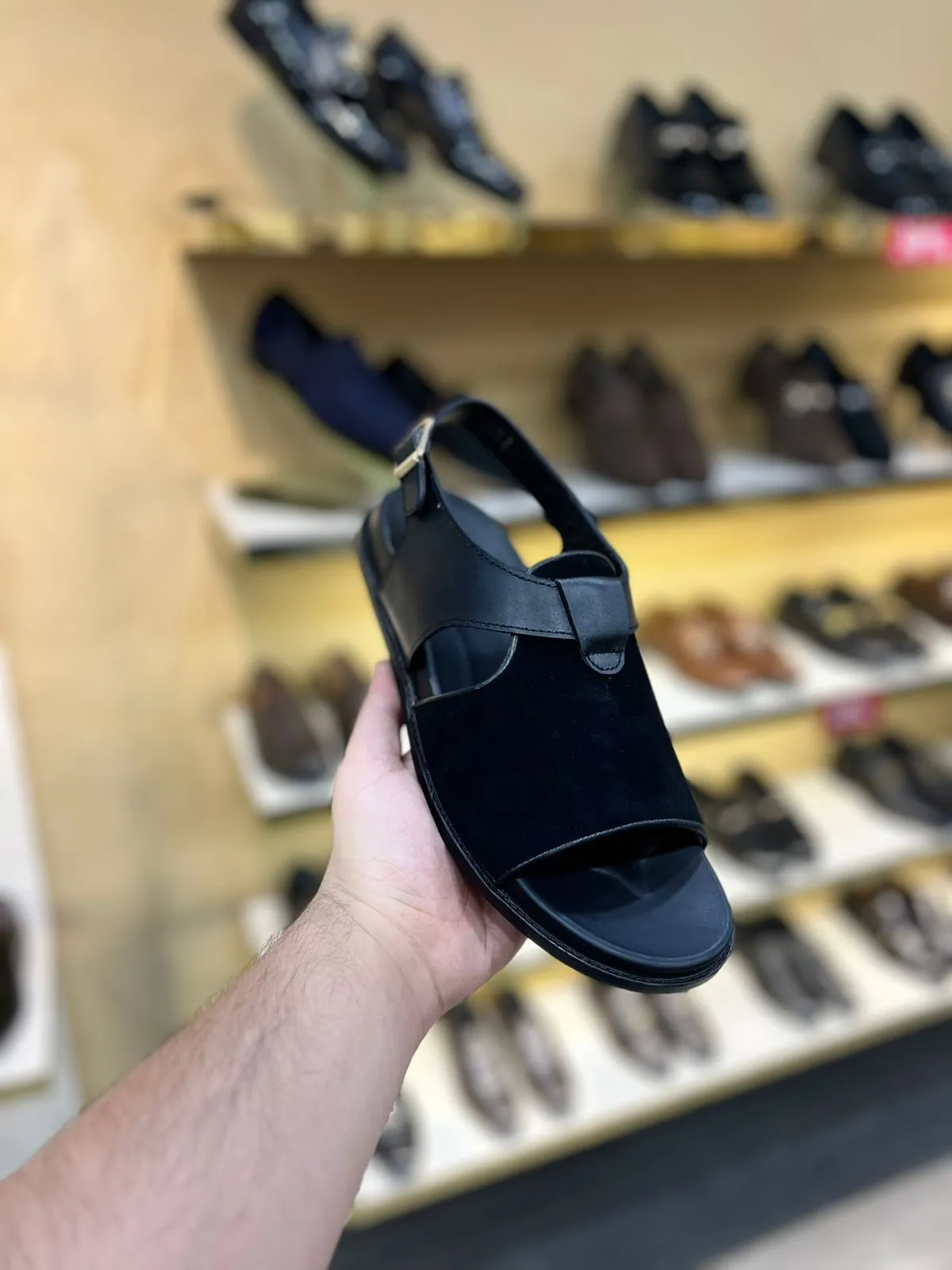 LS Pure leather Handmade Black Knight Sandal - TM 343 BLK
