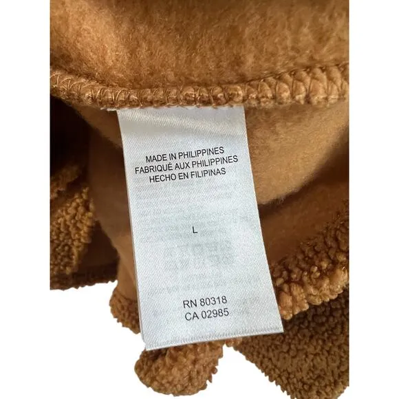 Lucky Brand NWT Brown Teddy Bear High Pile Sherpa Long Shacket Women’s sz Large