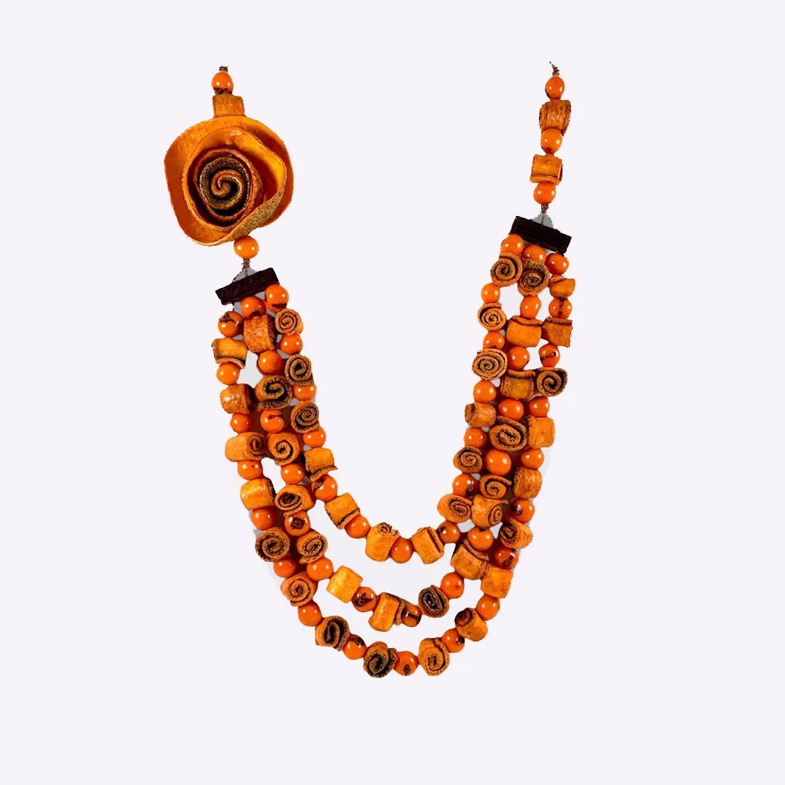 Lula Castillo Necklace,Rose, Mini Citrus, Orange