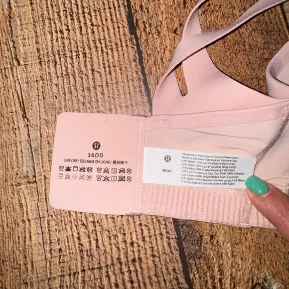 Lululemon AirSupport Bra *High Support Pink Mist / White Opal
