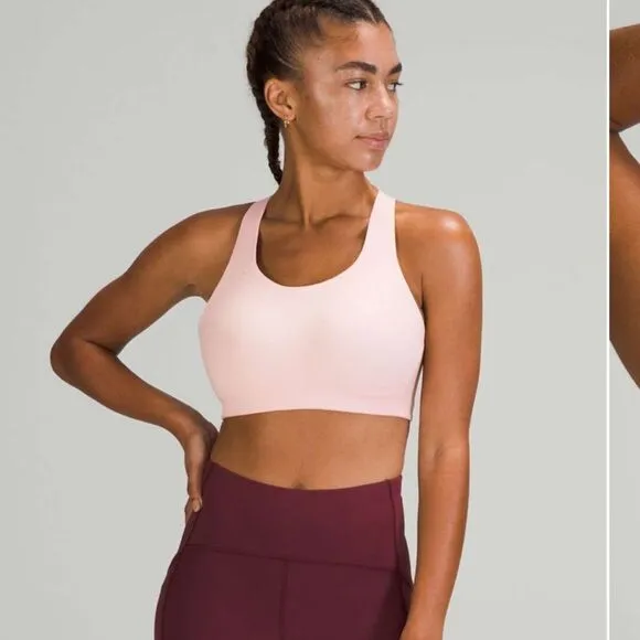 Lululemon AirSupport Bra *High Support Pink Mist / White Opal