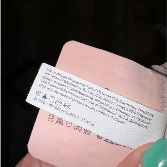 Lululemon AirSupport Bra *High Support Pink Mist / White Opal