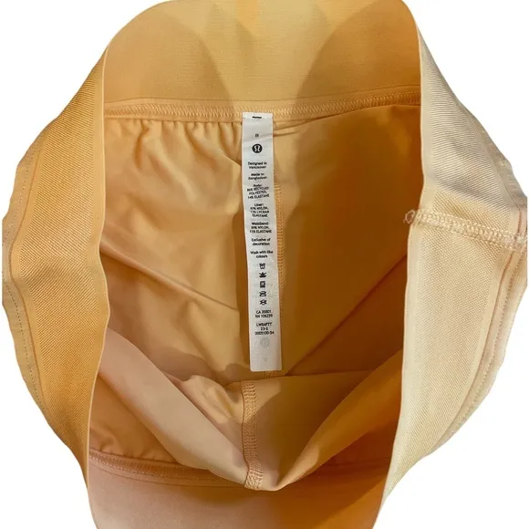 Lululemon court rival skirt, built in short &amp; pockets,Peach, White, Pink,size 8