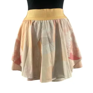 Lululemon court rival skirt, built in short &amp; pockets,Peach, White, Pink,size 8