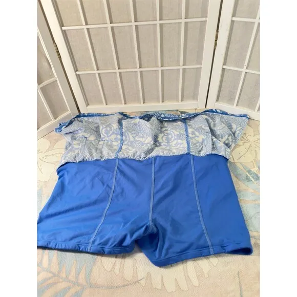 Lululemon Run In The Sun Skirt SkortBeachy Floral White Porcelaine / Porcelaine