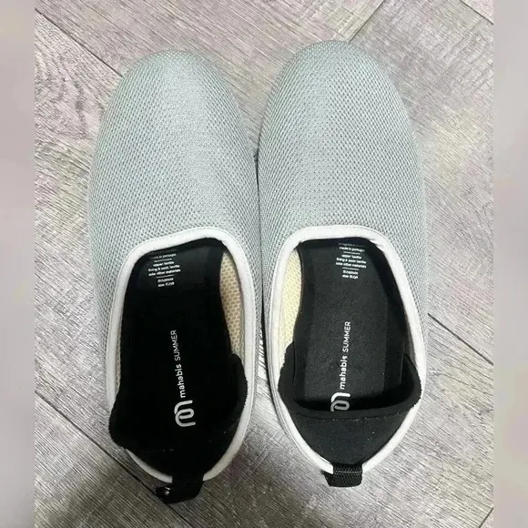 Mahabis Flow Summer Grey Slipper Shoe Size 7.5