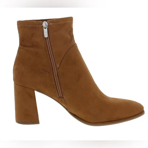 MARC FISHER DYVINE FAUX SUEDE ANKLE BOOTS