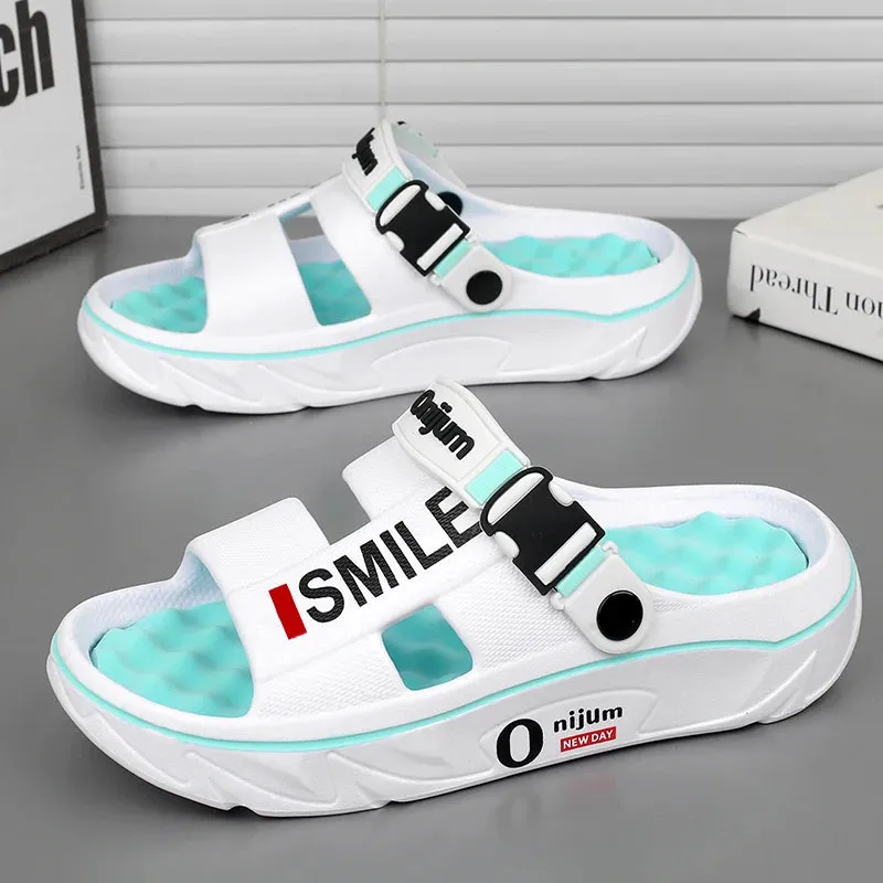 Massage Slippers – Indoor Outdoor Sandals, Beach Comfortable Soft Slides Clogs, Casual Shoes Men Women, Home Slippers
