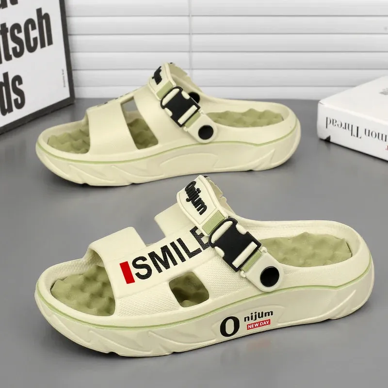 Massage Slippers – Indoor Outdoor Sandals, Beach Comfortable Soft Slides Clogs, Casual Shoes Men Women, Home Slippers