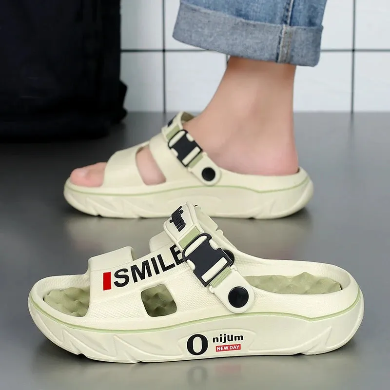 Massage Slippers – Indoor Outdoor Sandals, Beach Comfortable Soft Slides Clogs, Casual Shoes Men Women, Home Slippers