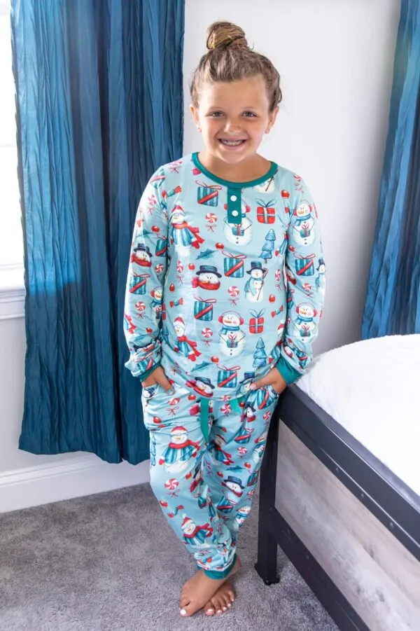 Matching Christmas Pajama Snowman (RTS)