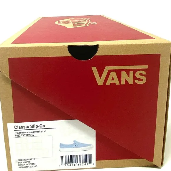 💖MEGA SALE💖VANS Classic Sip On Women’s Canvas Sneakers Pure Blue VN0A33TB9HV