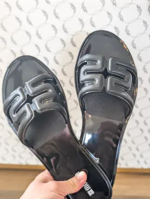 Melissa Black M Slide Waterproof Sandal