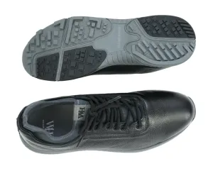 Men's Ace Deerskin Golf Shoes - in All Black