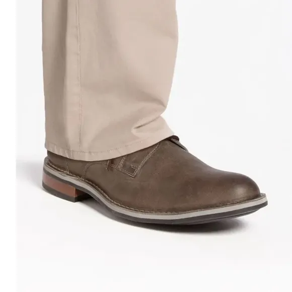 Men's Cole Haan Centre Street Gray Oxford Size 8.5M distressed leather