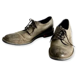 Men's Cole Haan Centre Street Gray Oxford Size 8.5M distressed leather