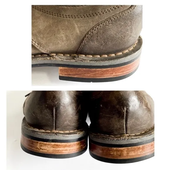 Men's Cole Haan Centre Street Gray Oxford Size 8.5M distressed leather
