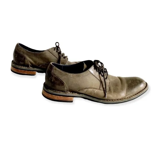 Men's Cole Haan Centre Street Gray Oxford Size 8.5M distressed leather