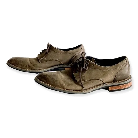 Men's Cole Haan Centre Street Gray Oxford Size 8.5M distressed leather