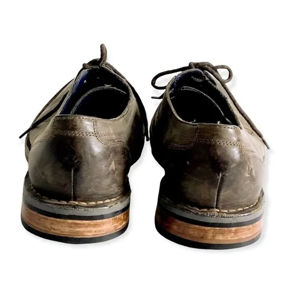 Men's Cole Haan Centre Street Gray Oxford Size 8.5M distressed leather