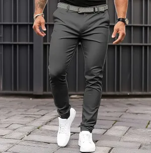 Men's Comfortable Cotton Trousers with Elastic Waistband – Daniel