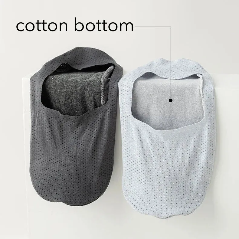 Men's Mesh Socks Breathable, Non Slip, Invisible