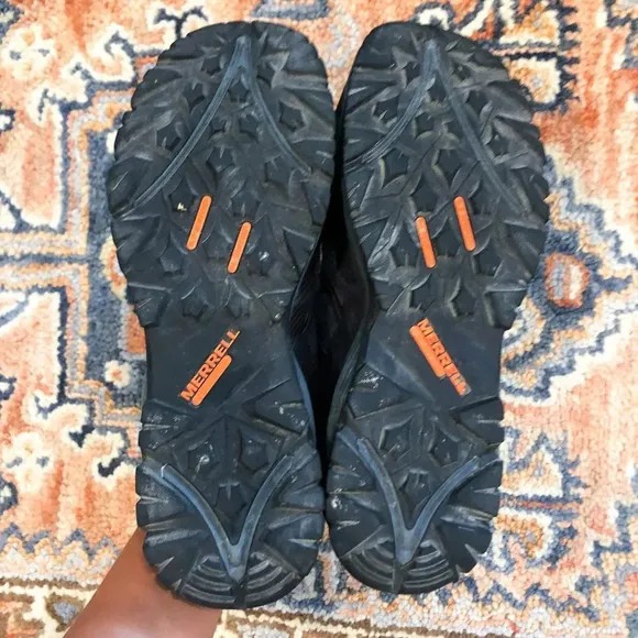 Merrell Composite Toe Black Lace Up Sneakers 10