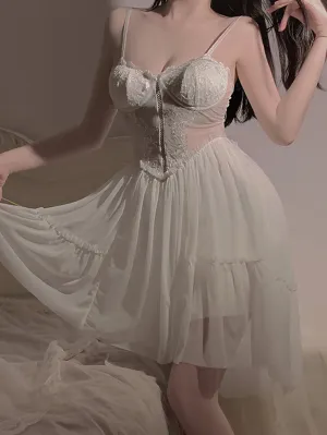 Mesh Corset Slip Dress