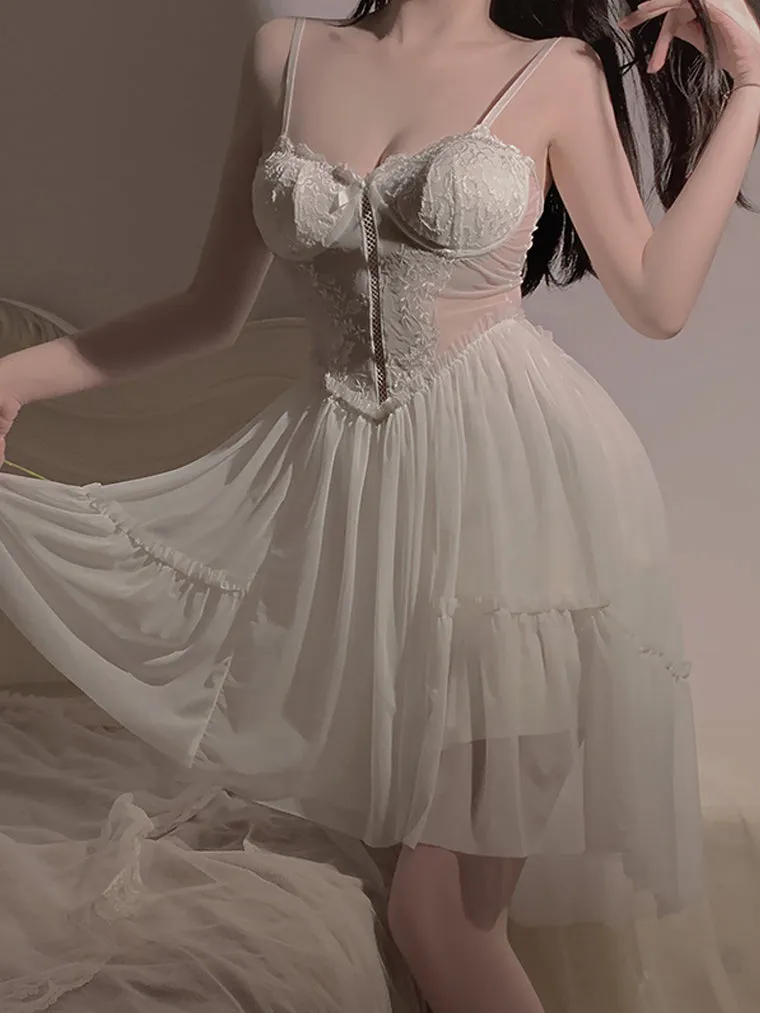 Mesh Corset Slip Dress