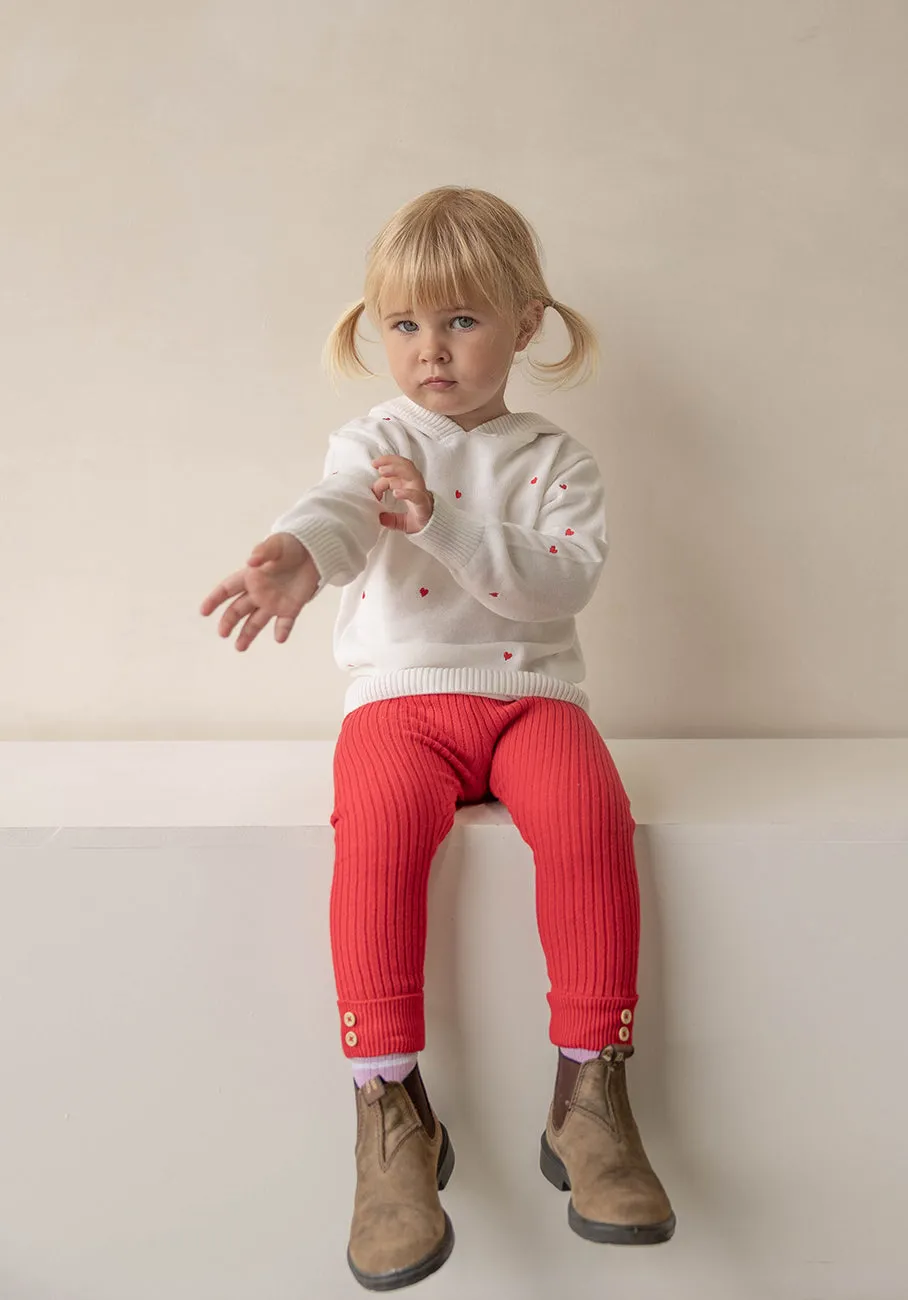 Miann & Co Baby - Texture Rib Legging - Raspberry
