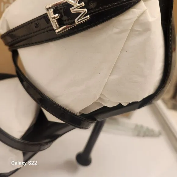 Michael Kors &quot;Imani&quot; Heeled Sandals. Black. NIB. Size 9