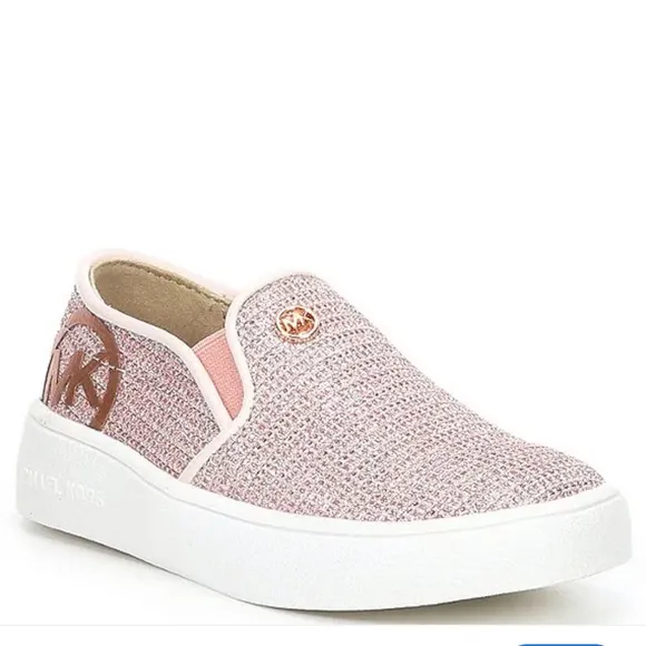 MICHAEL KORS BABY - GIRL JEM RACHEL GLITTER SLIP-ON SNEAKERS, PINK