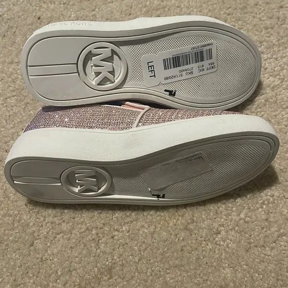 MICHAEL KORS BABY - GIRL JEM RACHEL GLITTER SLIP-ON SNEAKERS, PINK