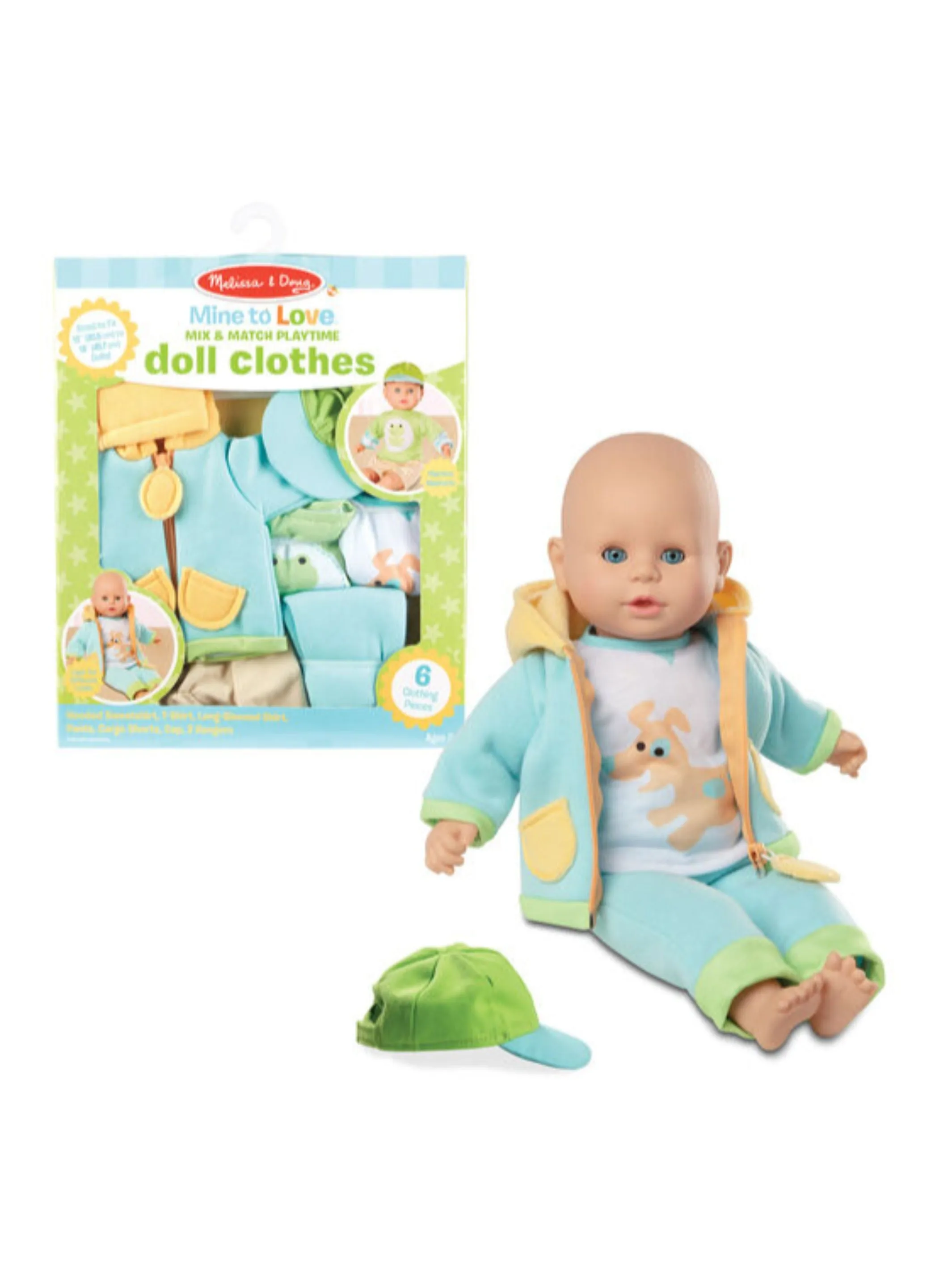 Mine to Love Mix & Match Playtime Doll Clothes