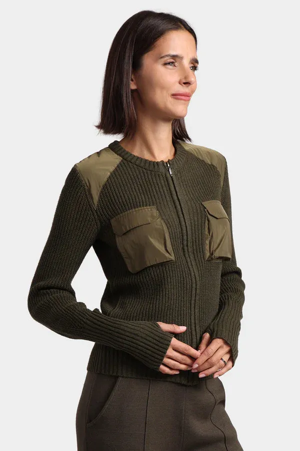 Minnie Rose Shaker Utility Zip Up